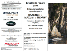 Tablet Screenshot of bayliner-ersatzteile.de
